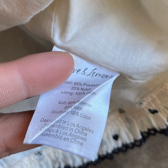 For Love and Lemons Eden Crop Top FL&L Size M EUC - Picture 9 of 9